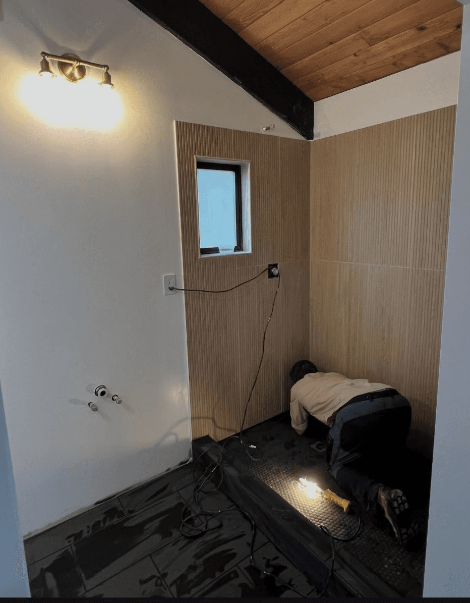 Tile edges and trim finish