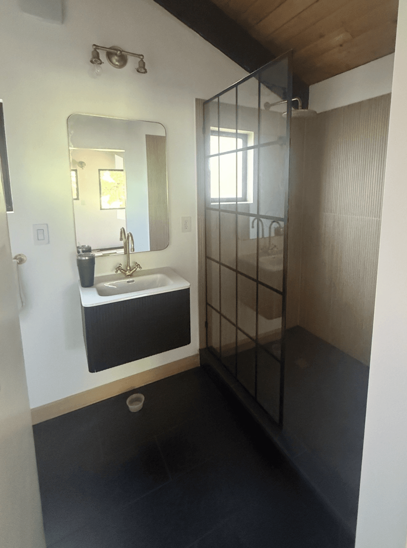 Luxury vinyl plank detail and trim